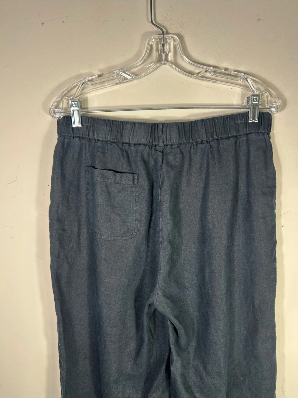 Quince Pants Womens Medium Black Coastal Bohemian Organic Capsule Minimalist